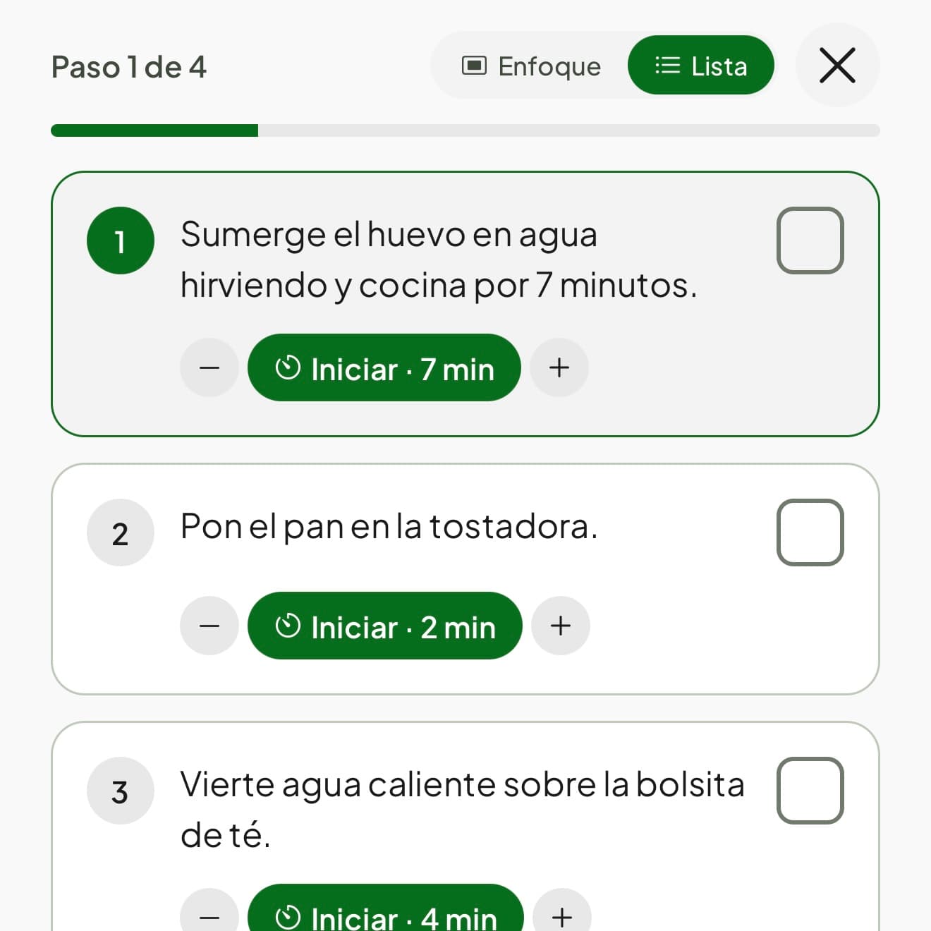 Modo cocina