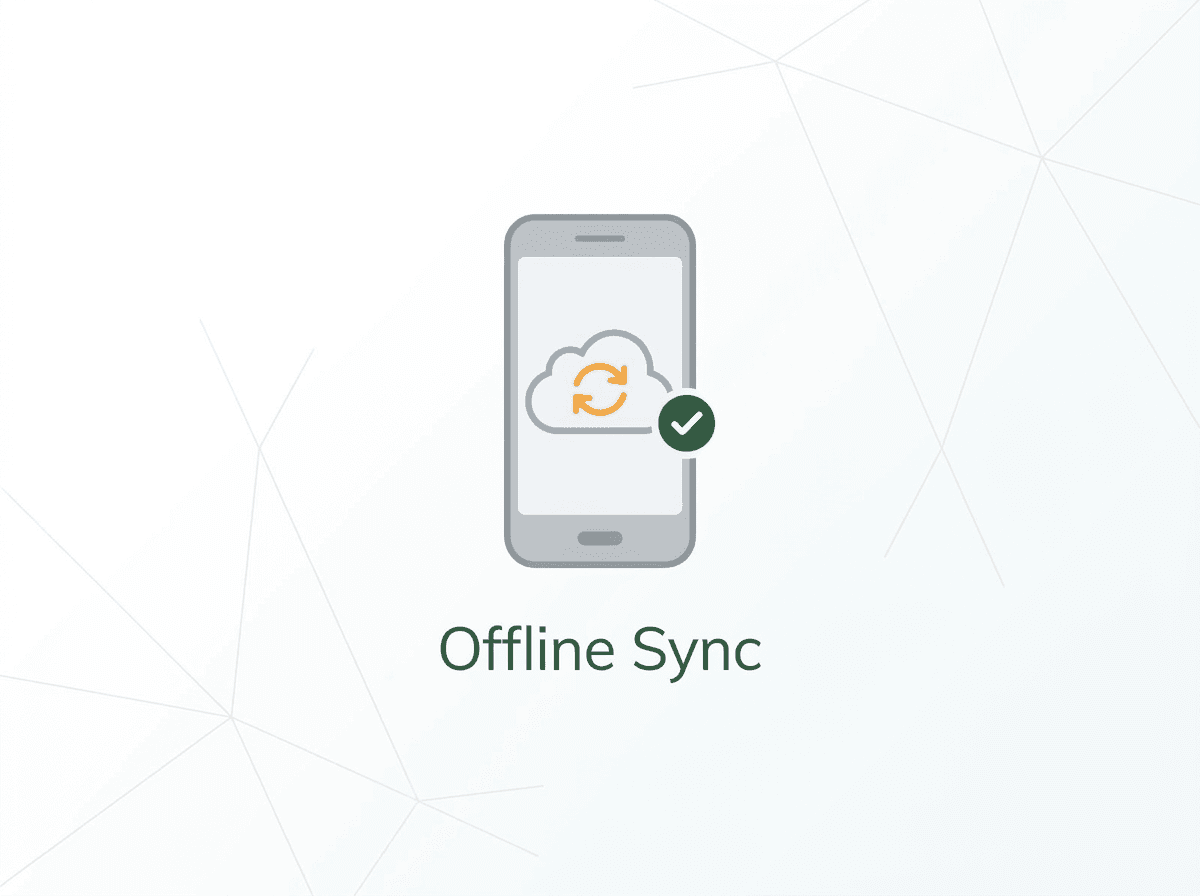 Offline-first + cloud sync